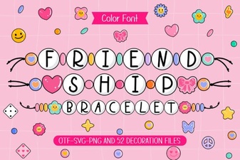 Font Designs for Creative Friendship Bracelets