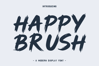 Happy Brush Font Ideas for Joyful Projects