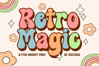 Retro Magic Fonts for Creative Design Projects