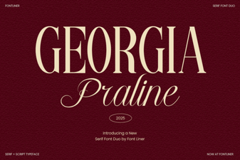 Georgia Praline Font: a Handcrafted Classic