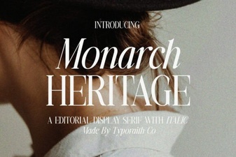 Monarch Heritage Font for Classic Design Projects